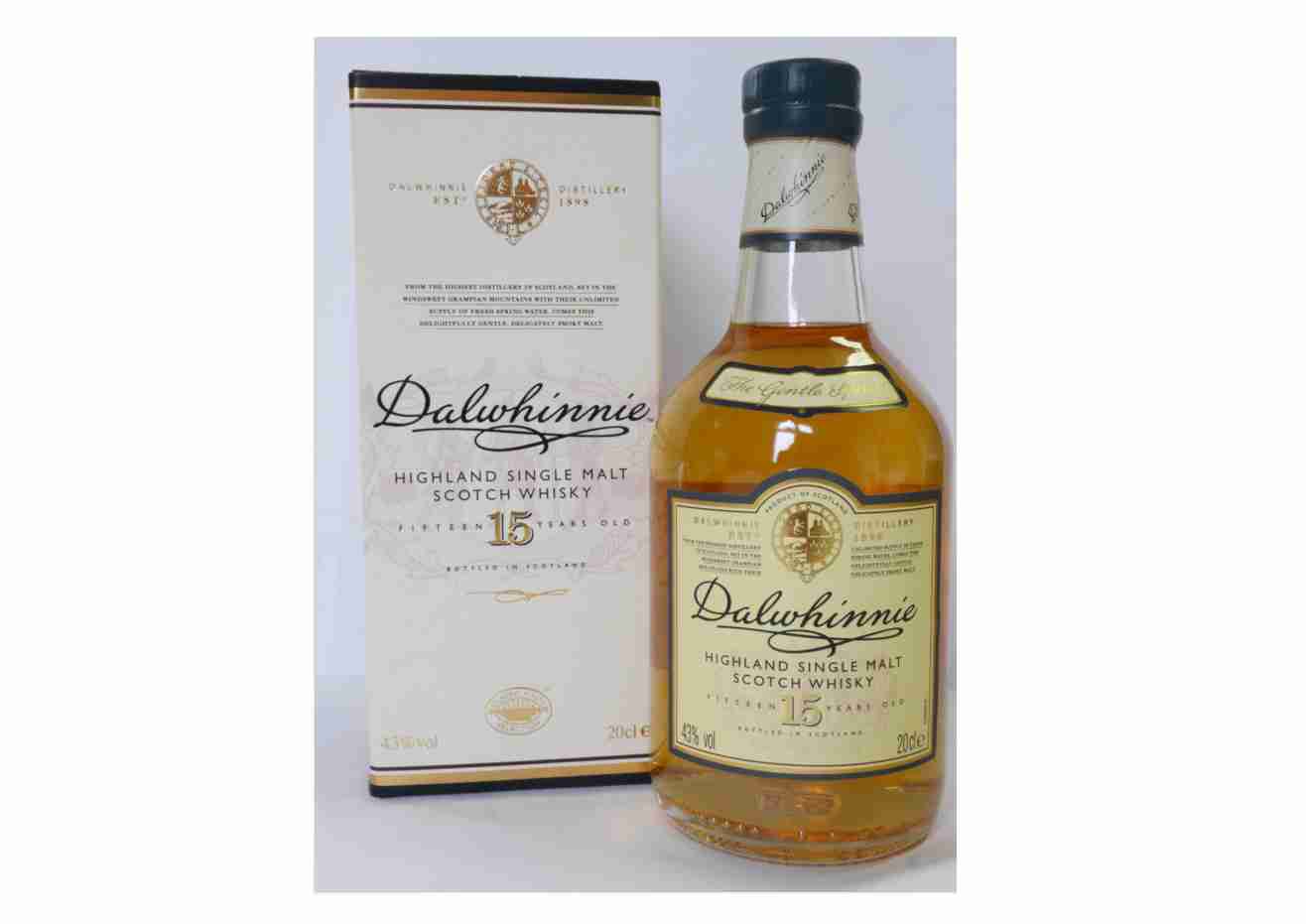 Dalwhinnie Single Malt Whisky Liter|Travel 15 Retail Shop 0,2 Jahre