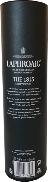 Flaschentube Laphroaig 1815