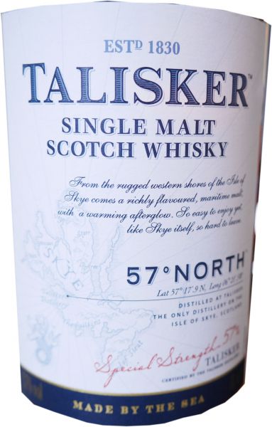 Talisker 57 Grad North Etikett